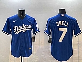 Men's Los Angeles Dodgers #7 Blake Snell Royal Cool Base Stitched Jersey,baseball caps,new era cap wholesale,wholesale hats